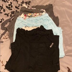 4 pair set of XL Koi cargo scrub pants.